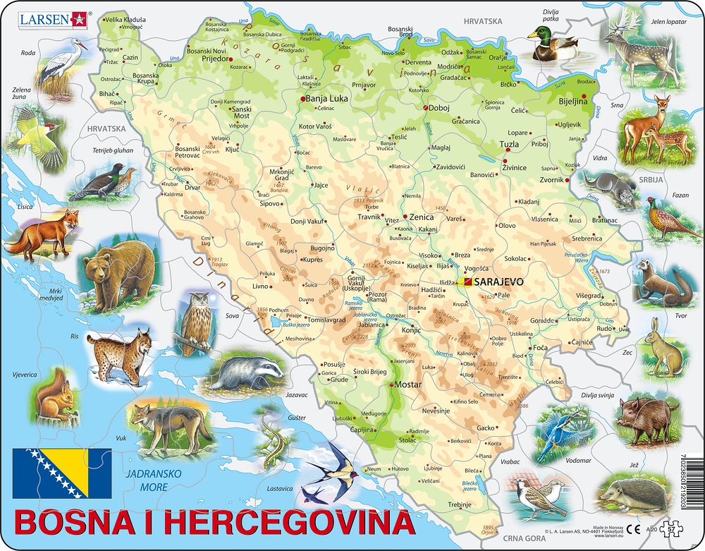 A20 - Bosnia and Herzegovina with Animals (Bosnian)