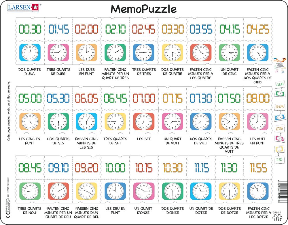 GP5 - MemoPuzzle: Learn the Clock (Catalan)
