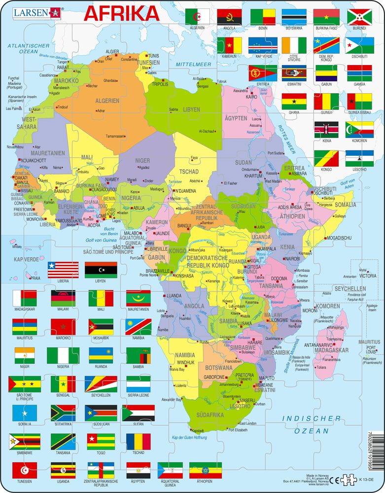 K13 - Africa Political Map (German)