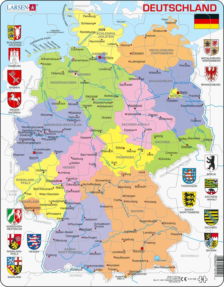 K21 - Germany Political Map (German)