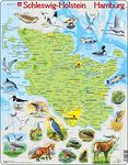 K87 - Schleswig Holstein and Hamburg physical map