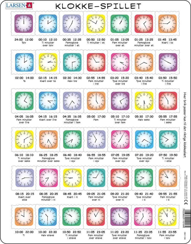 OB7 - Learn the Clock (Danish)