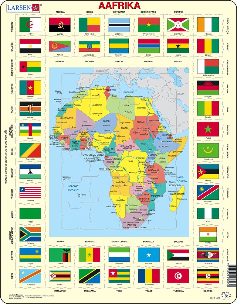 KL3 - Map/Flag - Africa (Estonian)
