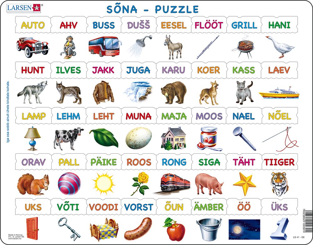 LS41 - Learn to Read: Simple Words from 23 Lower Case Letters (Estonian)