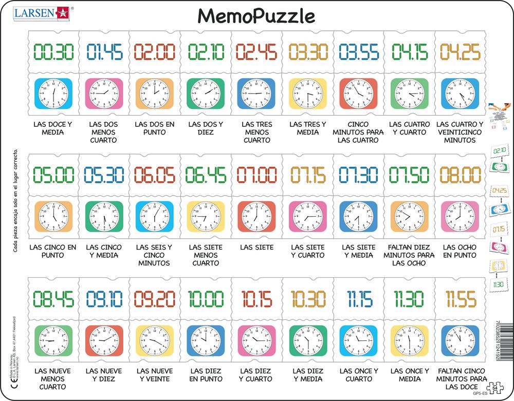 GP5 - MemoPuzzle: Learn the Clock (Spanish)