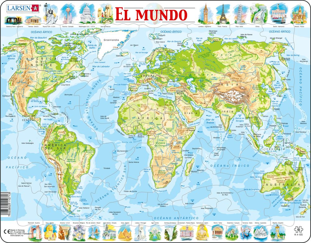 K4 - The World Topographic Map (Spanish)