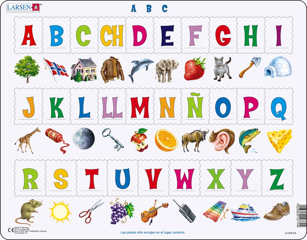 LS829 - Learn the Alphabet: 29 Upper Case Letters (Spanish)