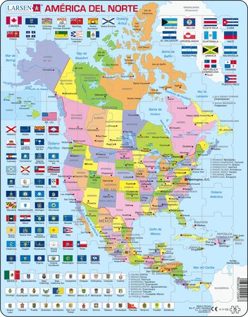 K17 - North America Political map