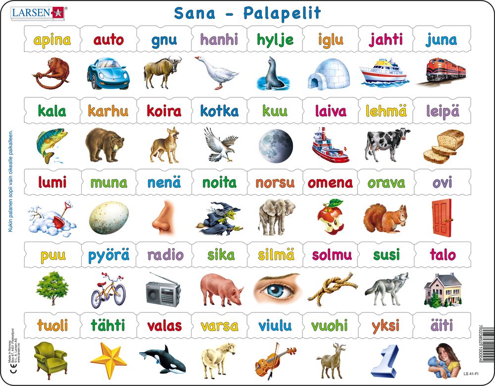 LS41 - Learn to Read: Simple Words from 23 Lower Case Letters (Finnish)