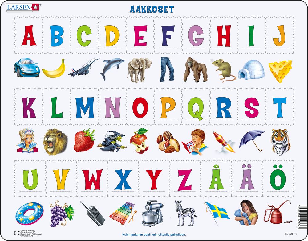 LS829 - Learn the Alphabet: 29 Upper Case Letters (Finnish)