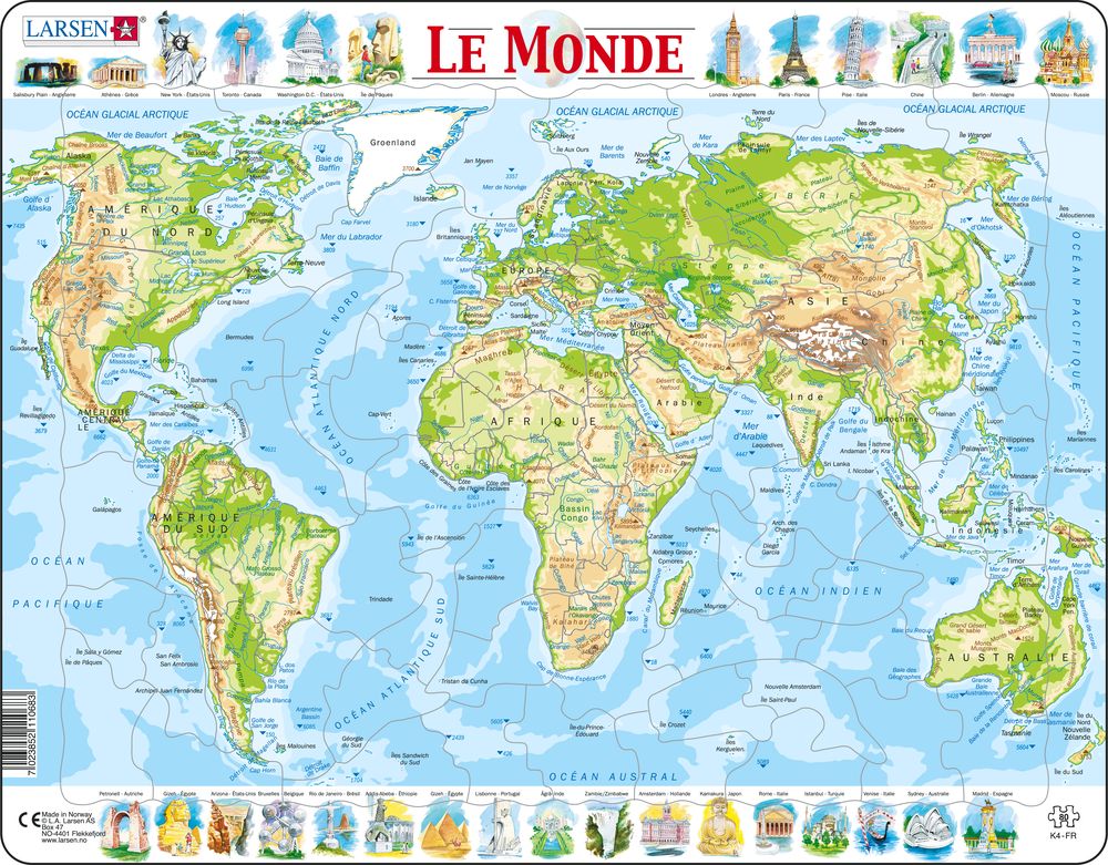 K4 - The World Topographic Map (French)