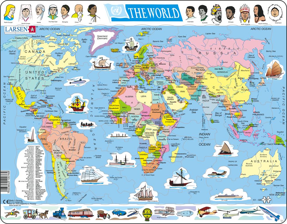 K1 - The World - Political Map (English)