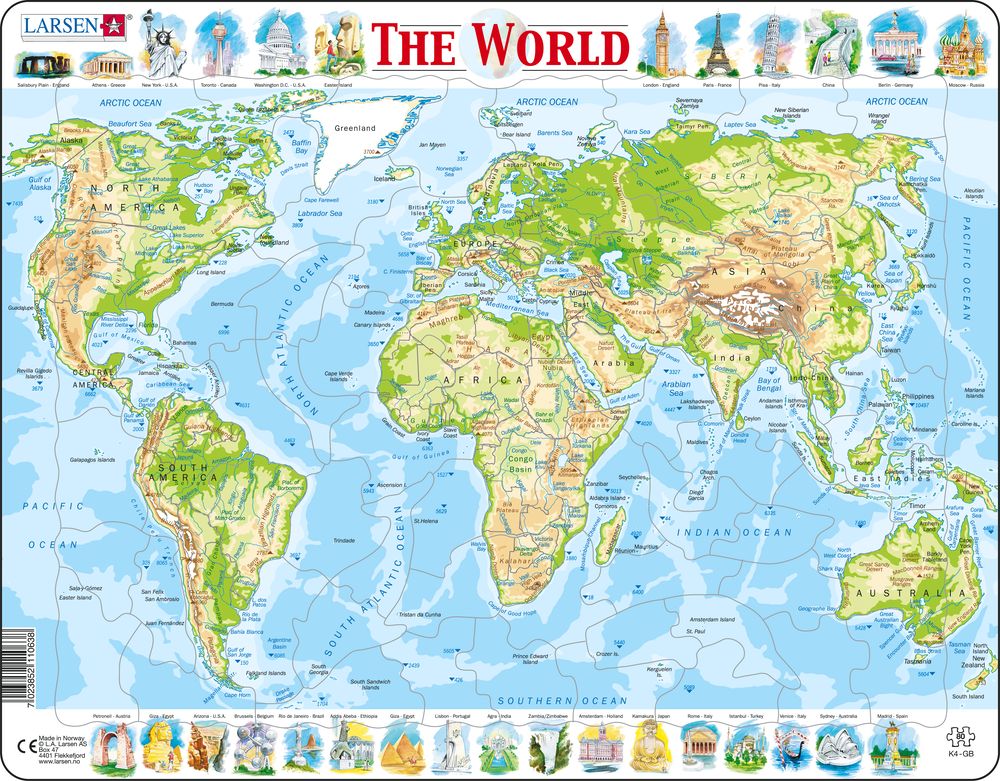 K4 - The World Topographic Map (English)