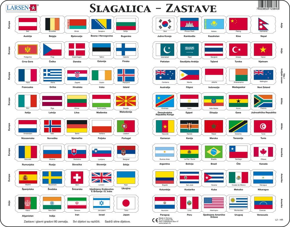 L2 - Flag-Puzzle (Croatian)