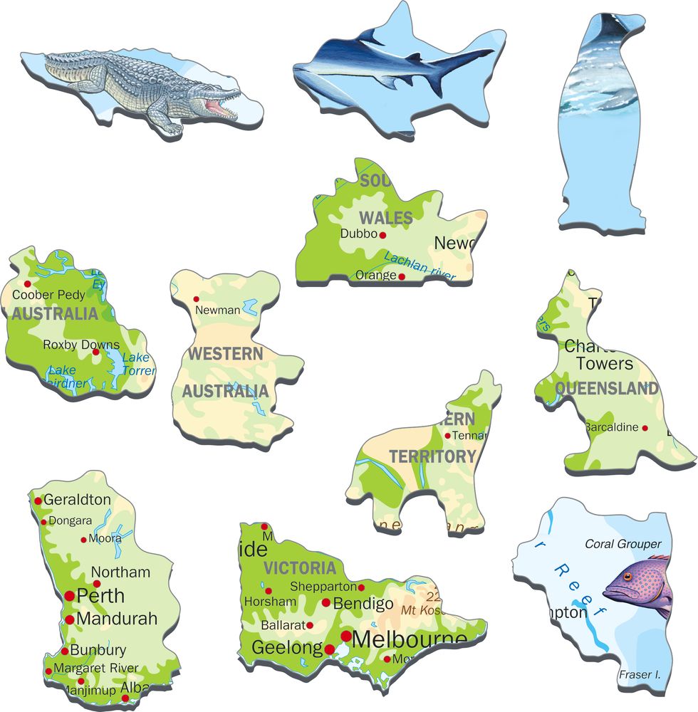 A31 - Australia Topographic Map (Illustrative image 2)