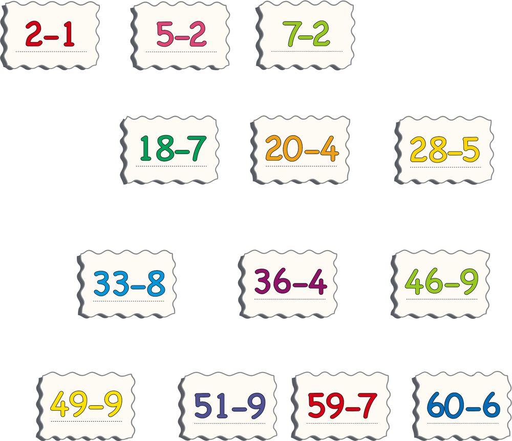 AR7 - Math Puzzle Subtraction from 1-65 (Illustrative image 2)
