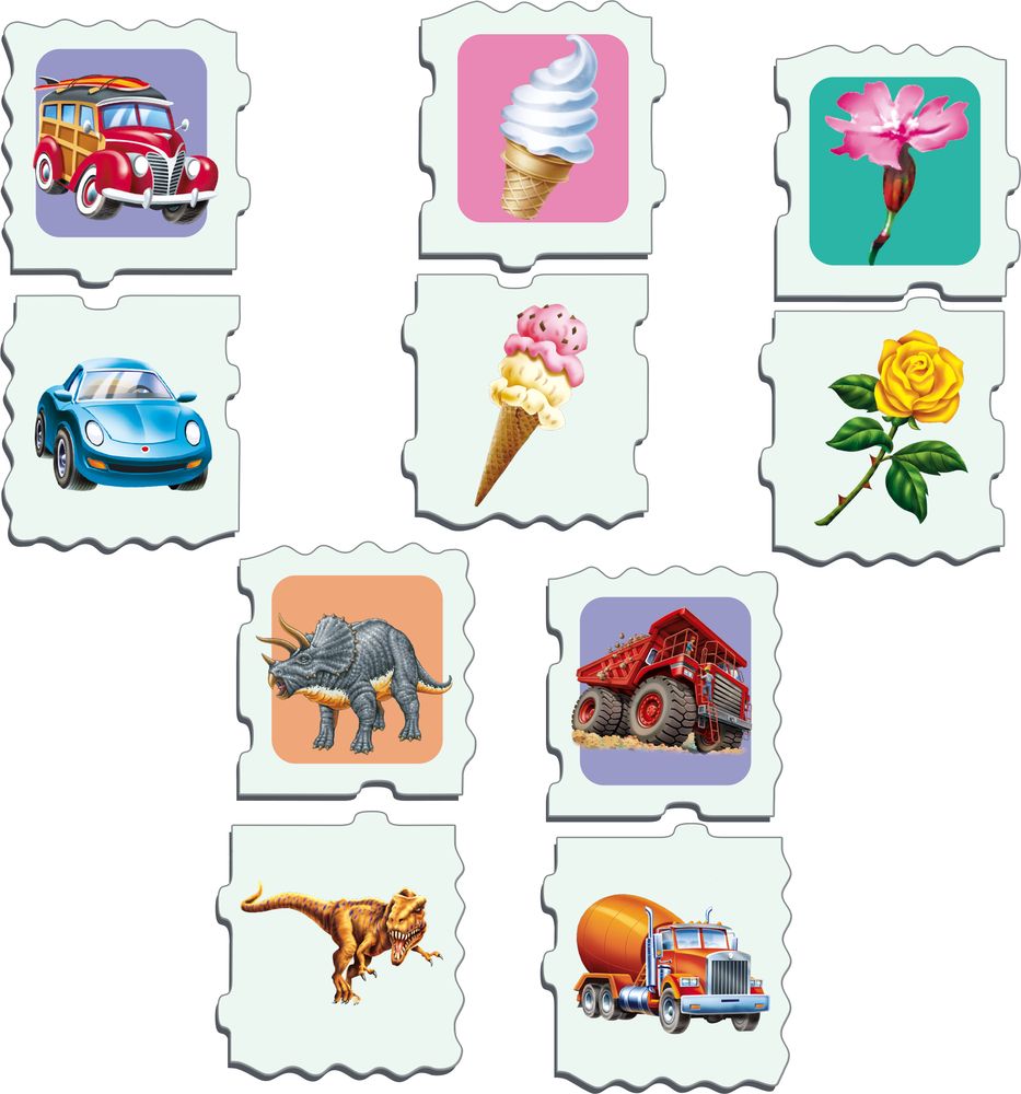 GP10 - MemoPuzzle, match pieces with similar contents. (Illustrative image 2)