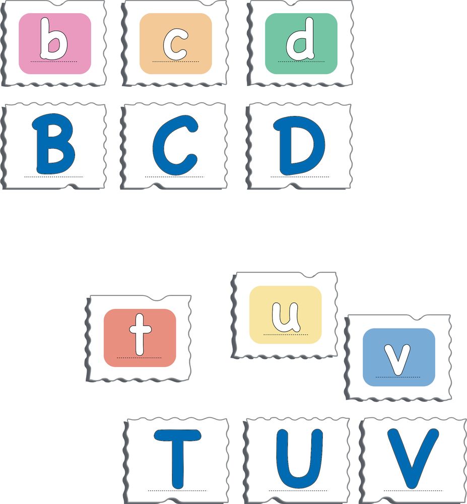 GP426 - MemoPuzzle: The Alphabet with 26 Upper and Lower Case Letters (Illustrative image 2)