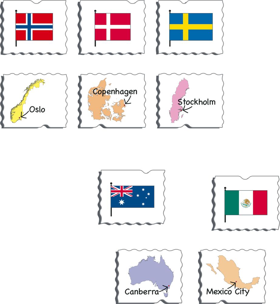 GP6 - MemoPuzzle: Flags and Capitals of 27 Countries (Illustrative image 2)