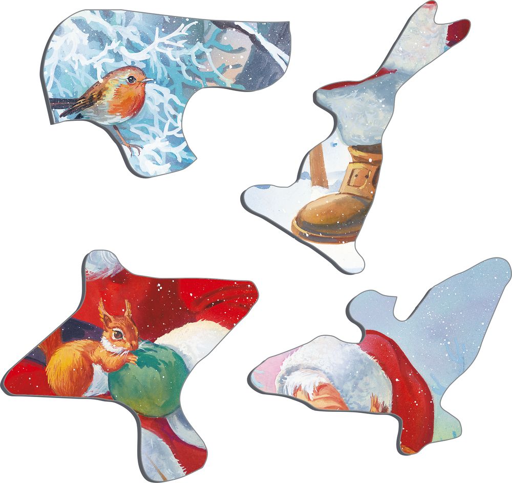 JUL7 - Santa Claus Relaxing with His Animal Friends (Illustrative image 2)