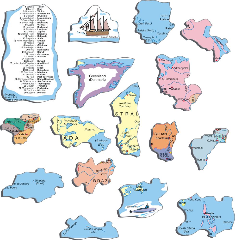 K1 - The World - Political Map (Illustrative image 2)
