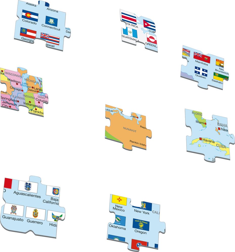 K17 - North America Political map (Illustrative image 2)