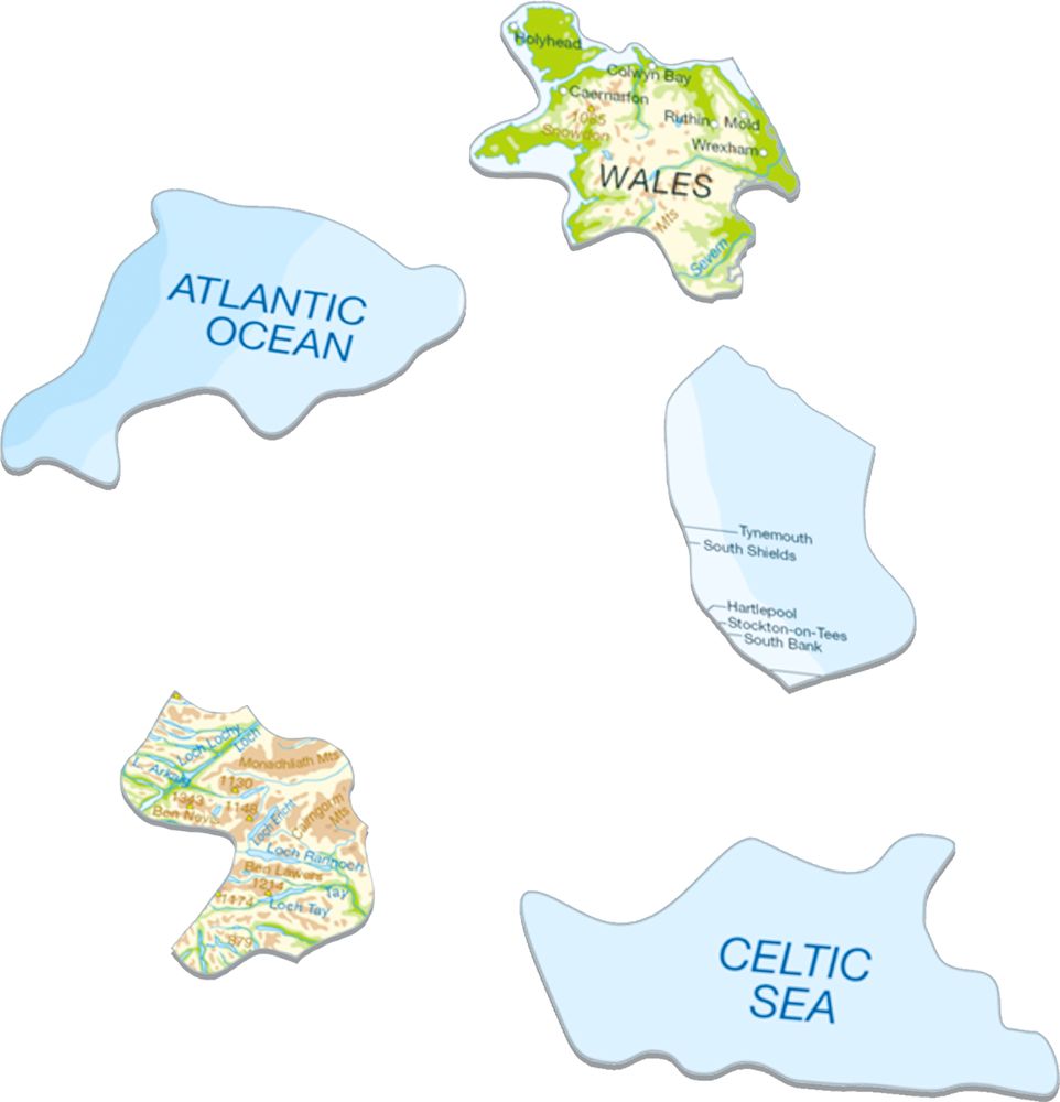 K5 - Great Britain & Ireland Topographic Map (Illustrative image 2)