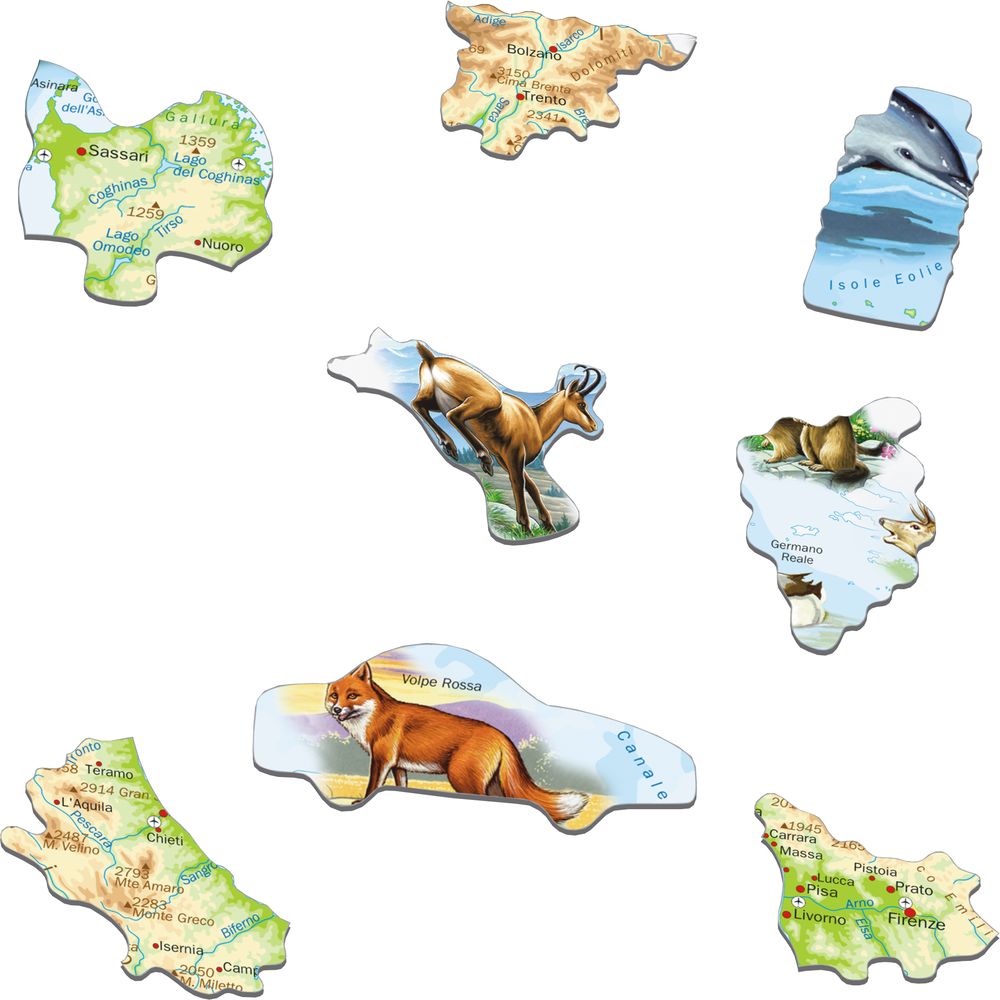 K83 - Italy Physical Map (Illustrative image 2)