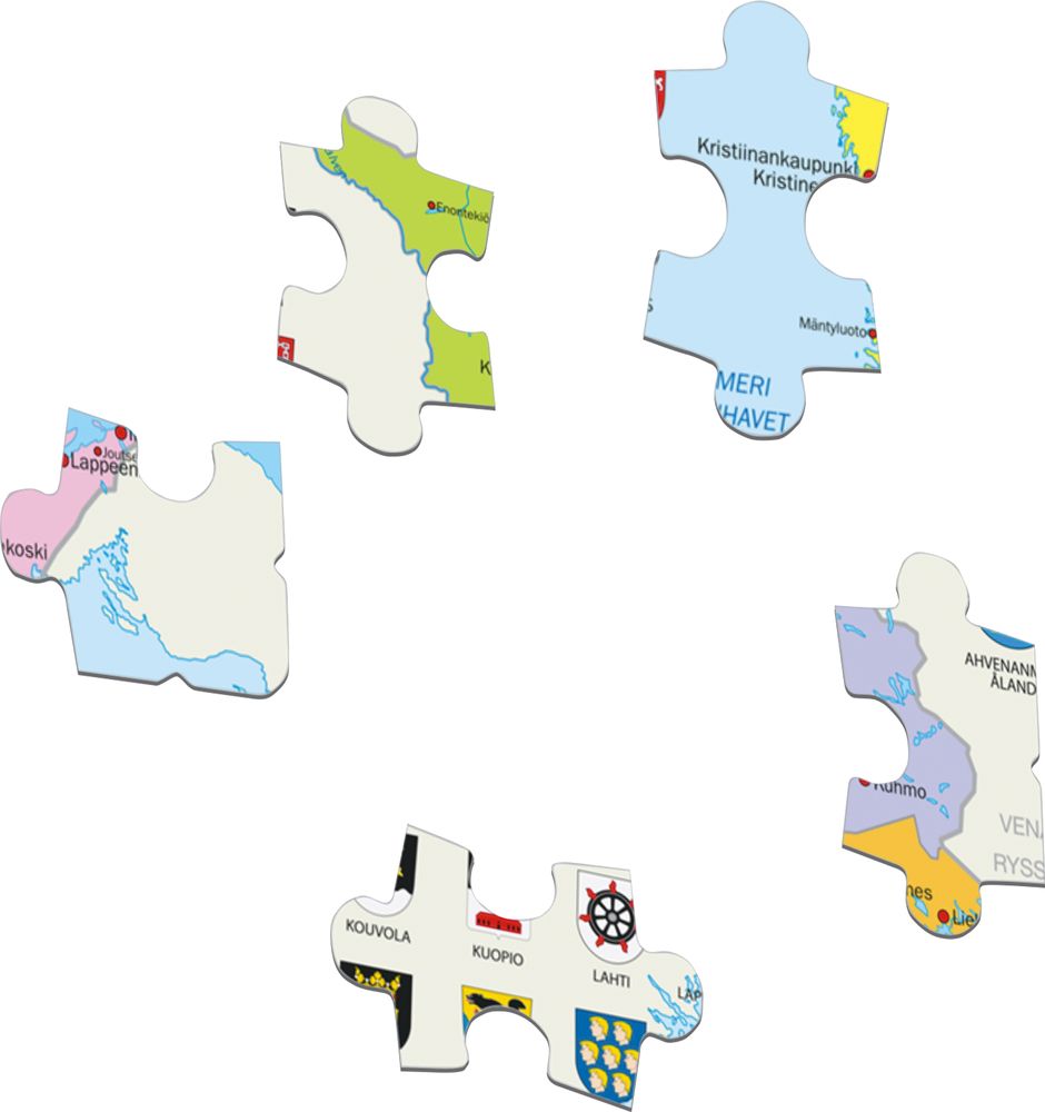 K99 - Finland Political Map (Illustrative image 2)