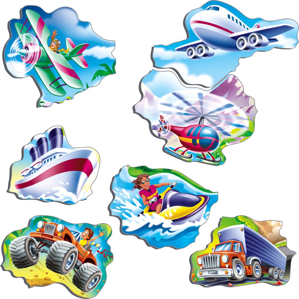 NM7 - Beginner Puzzle: Cars, Boats, Train and Aircrafts (Illustrative image 2)