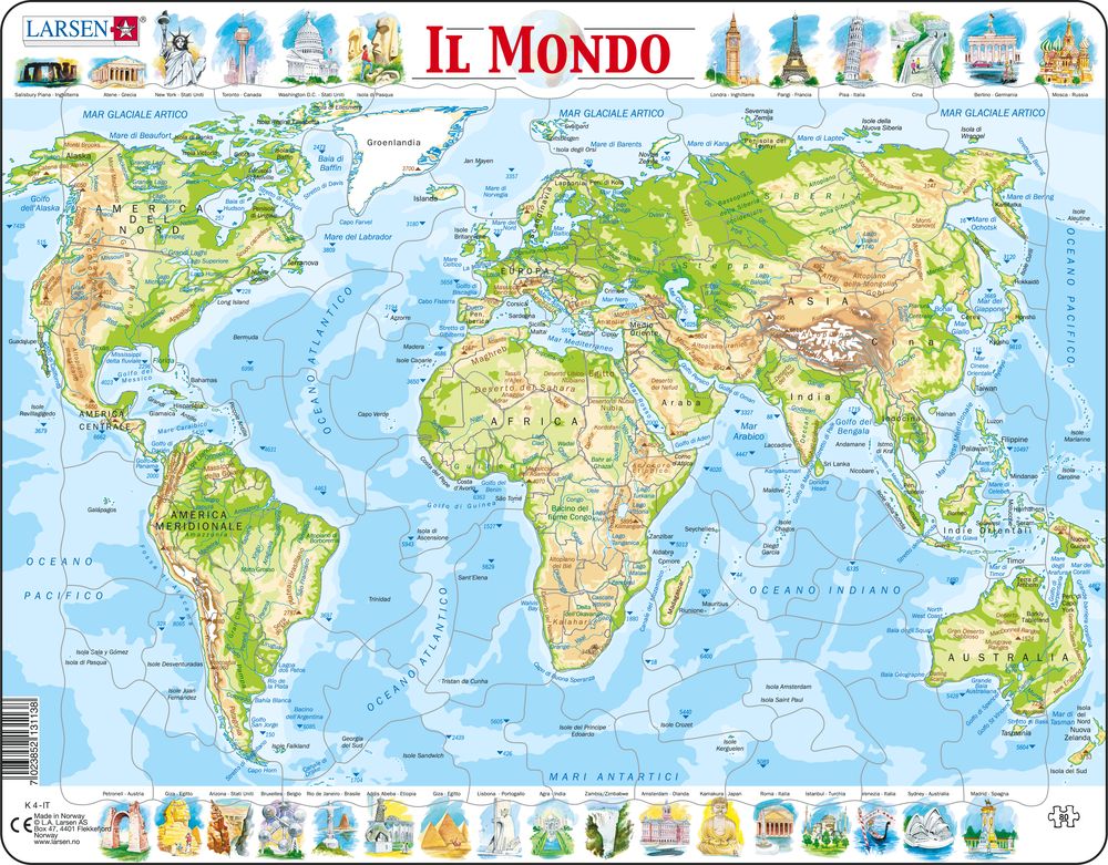 K4 - The World Topographic Map (Italian)