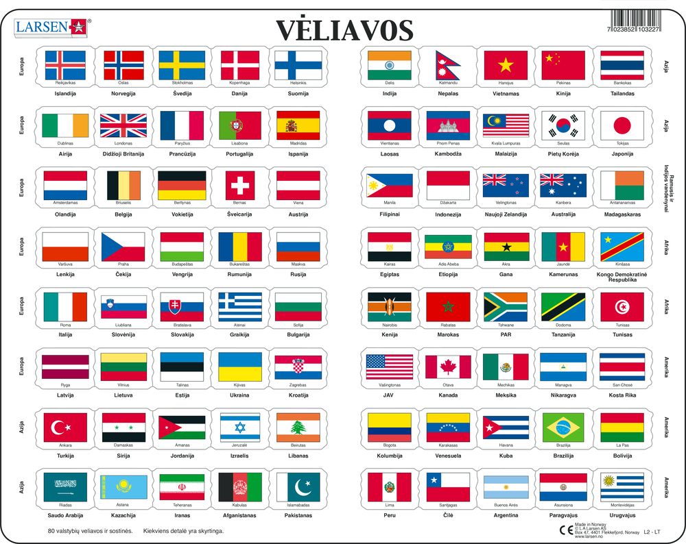L2 - Flag-Puzzle (Lithuanian)