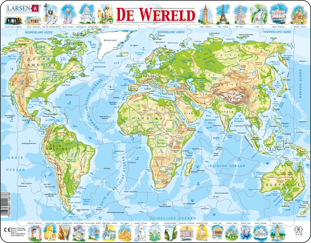 K4 - The World Topographic Map (Dutch)
