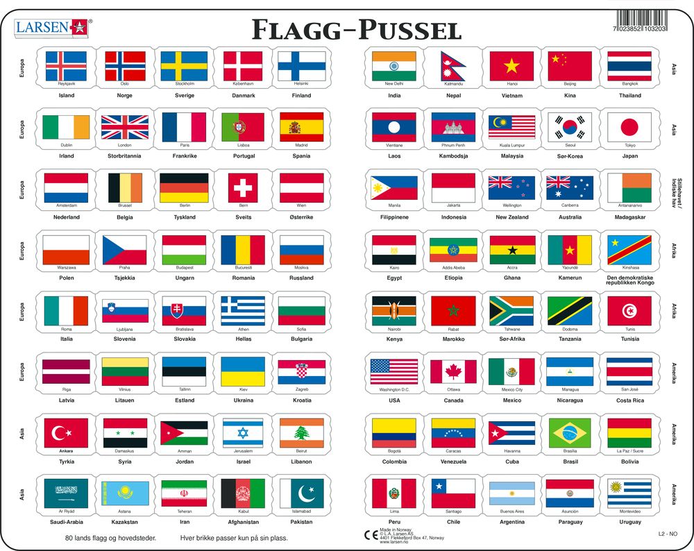 L2 - Flag-Puzzle (Norwegian)
