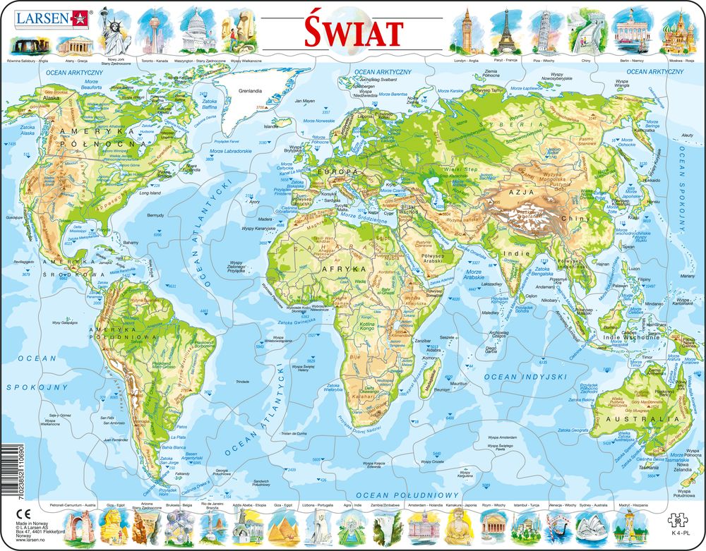 K4 - The World Topographic Map (Polish)