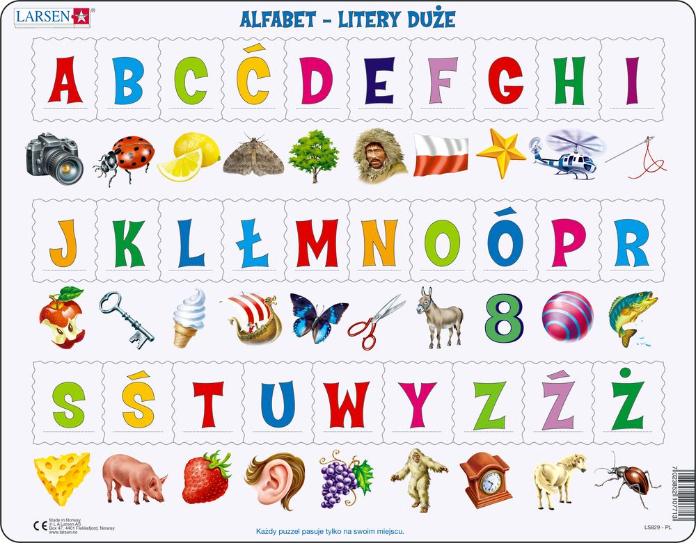 LS829 - Learn the Alphabet: 29 Upper Case Letters (Polish)
