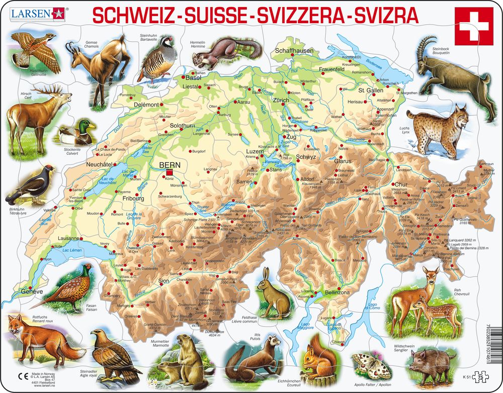 K51 - Switzerland Physical w/animals (Multilingual ())