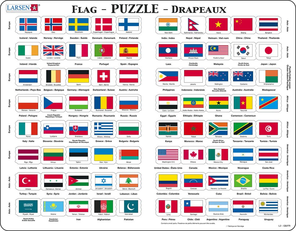 L2 - Flag-Puzzle (Multilingual (English/French))