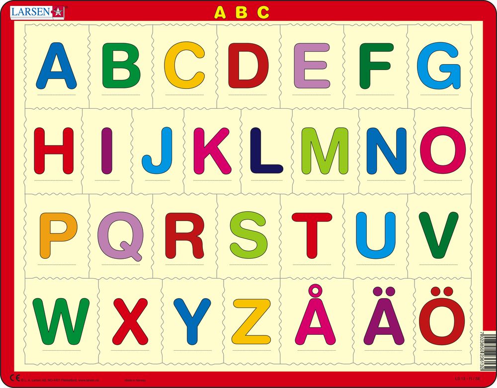 LS1329 - ABC-Puzzle (Flerspråklig (Svensk/Finsk))
