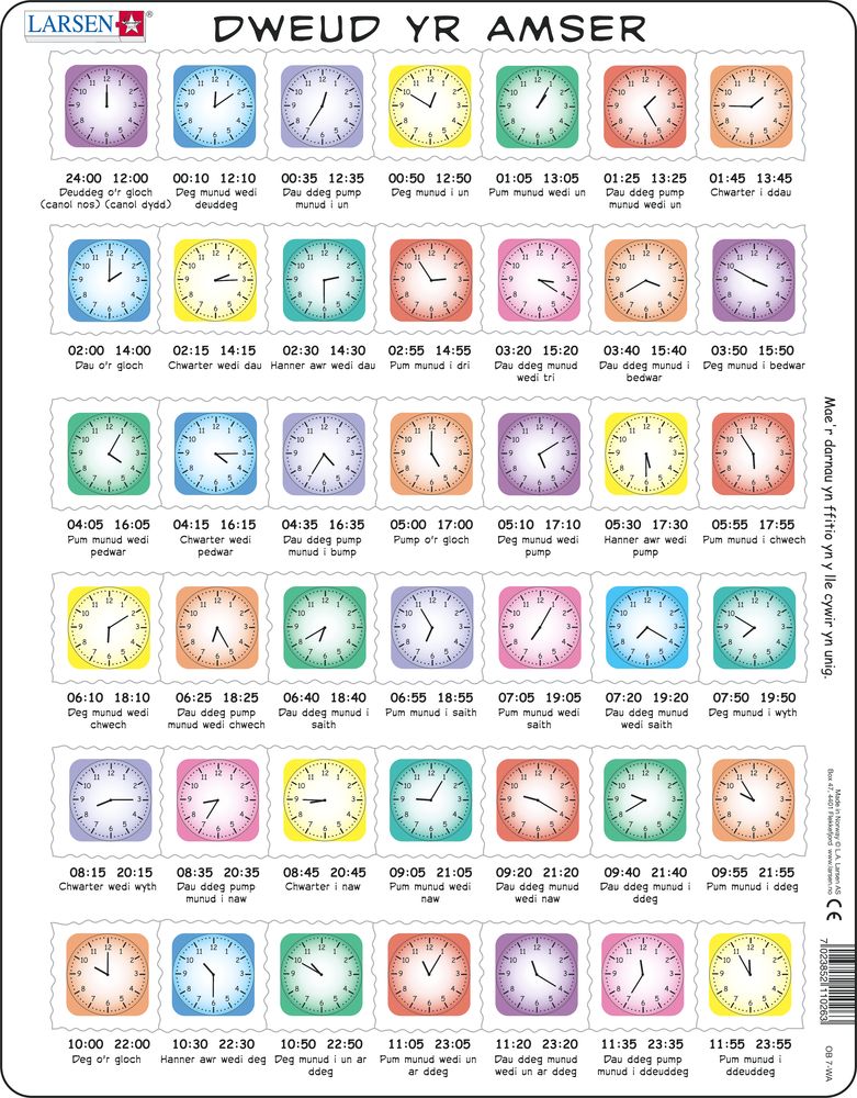 OB7 - Learn the Clock (Welsh)