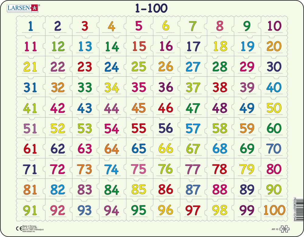 AR10 - Learn to Count: Numbers from 1 to 100 (Neutral)