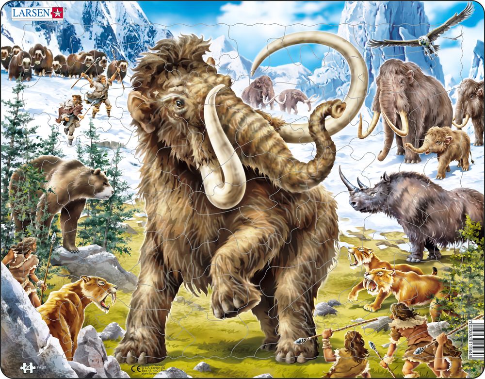 FH27 - Mammoths Being Hunted in Prehistoric Times (Neutral)