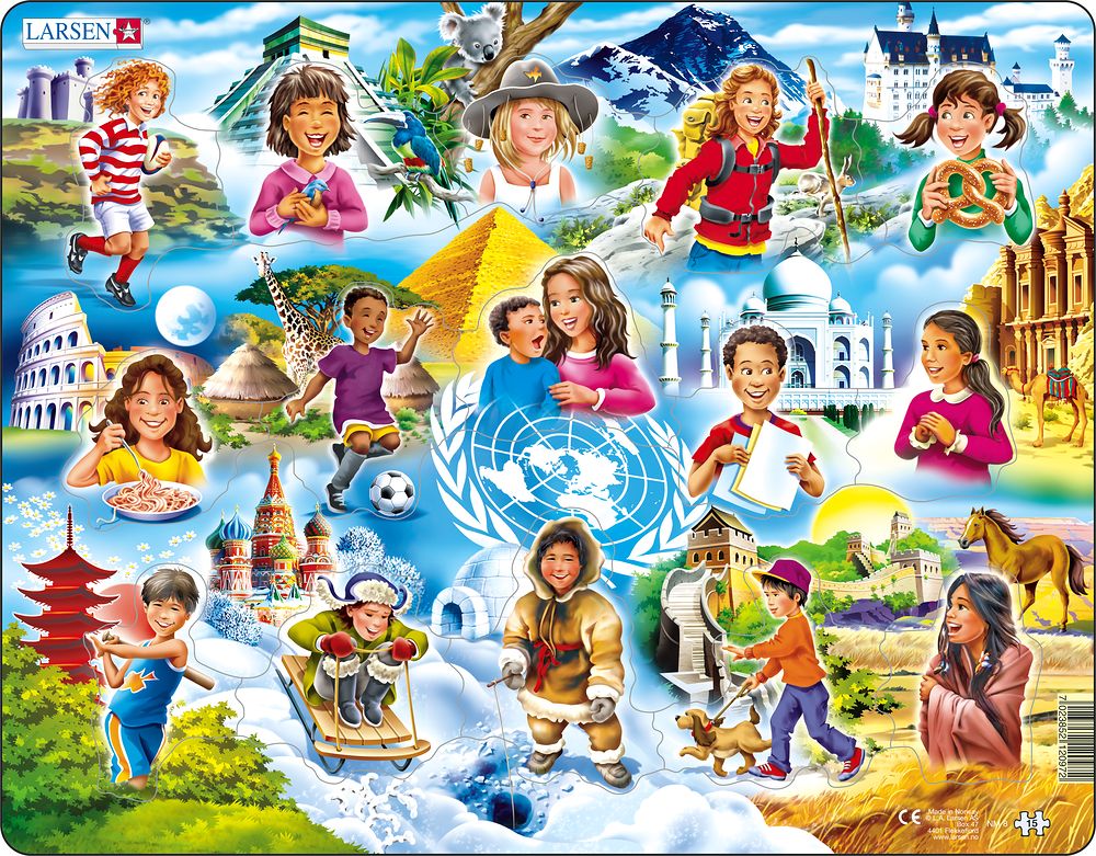 NM8 - Beginner Puzzle: Children Around the World (Neutral)
