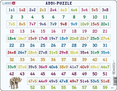 AR8 - Math Puzzle addition from 1 to 59